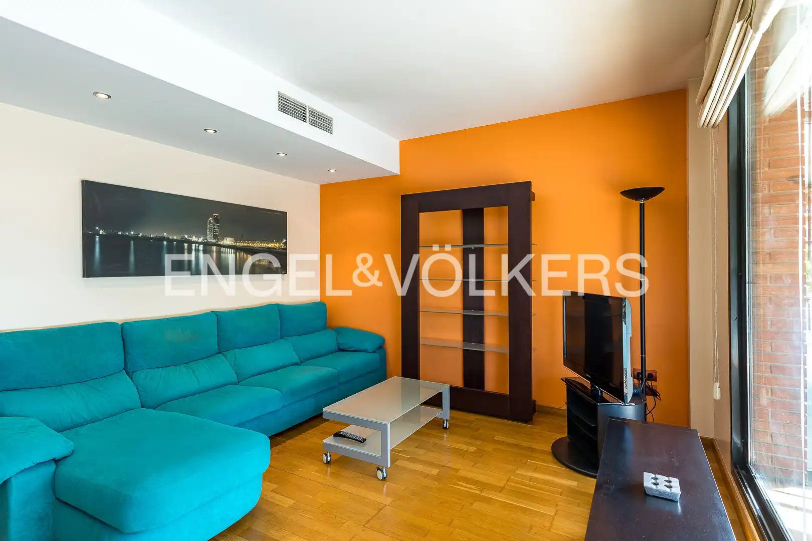 Living room of Flat for sale in Gavà  with Air Conditioner, Heating and Parquet flooring