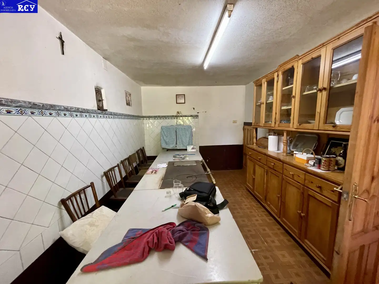 Cocina de Finca rústica en venta en Silleda con Jardín privado y Amueblado