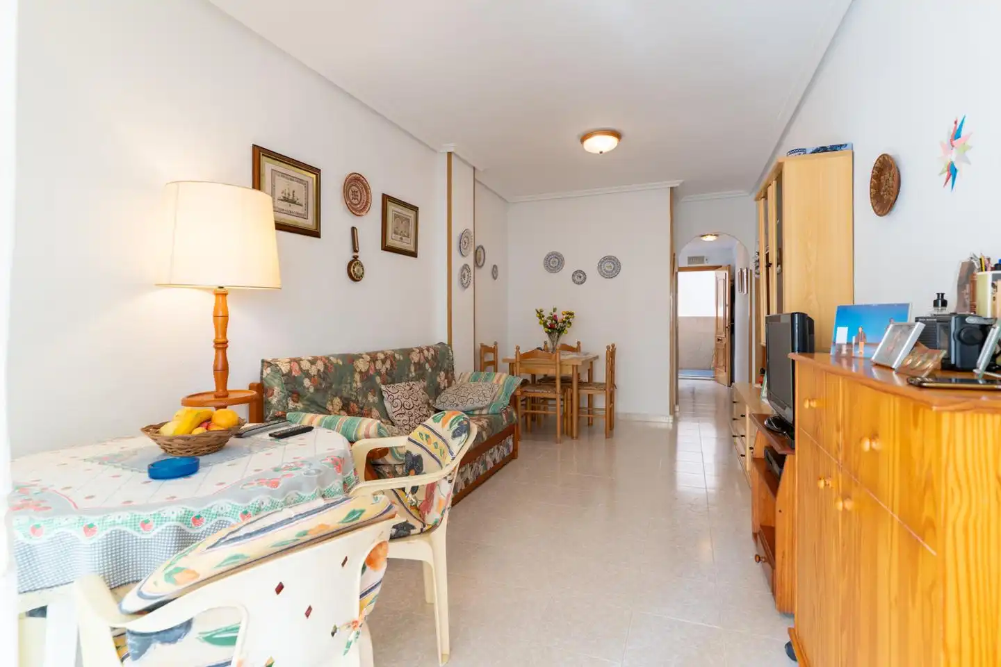 Living room of Flat for sale in Santa Pola  with Terrace and Furnished