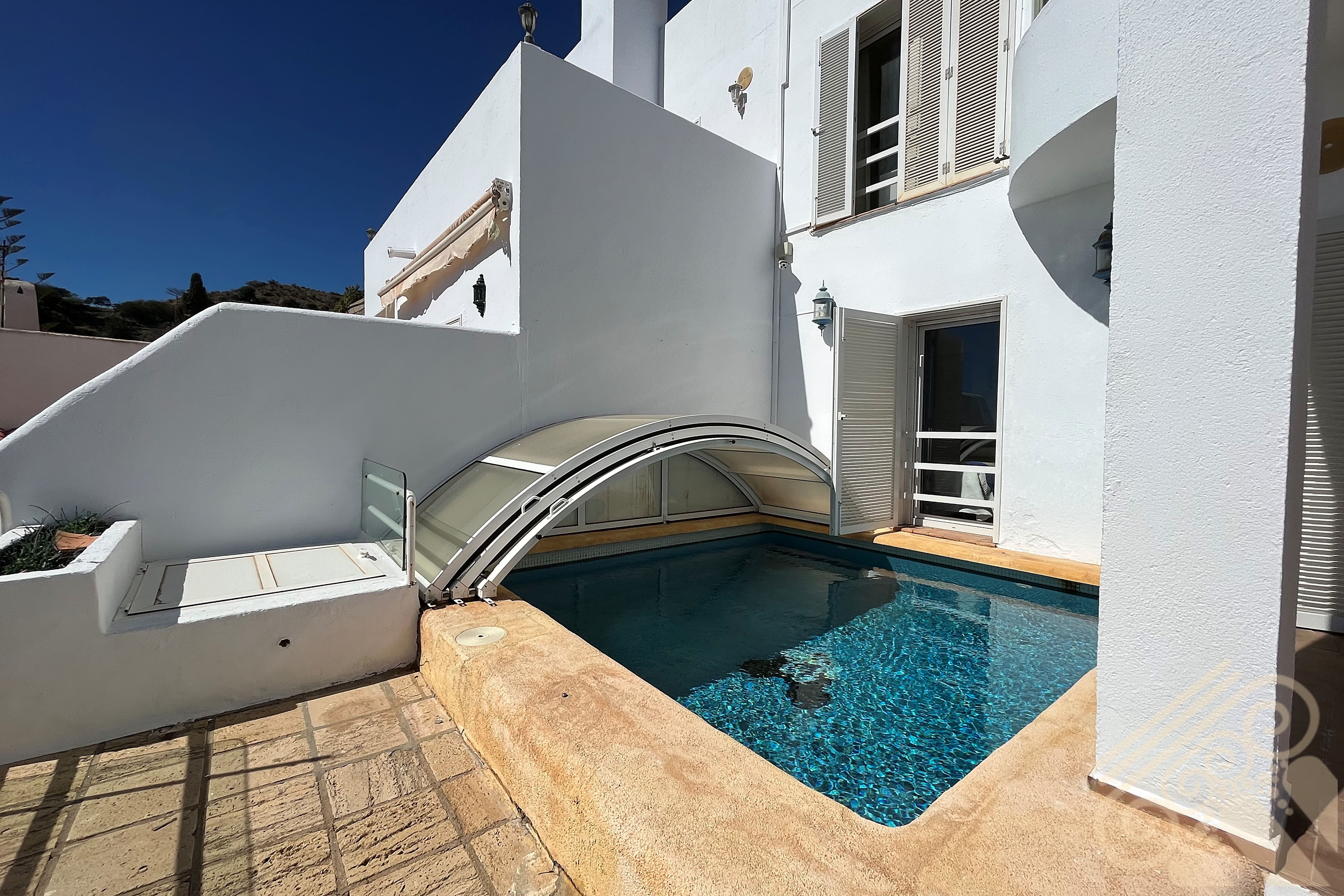 Swimming pool of Single-family semi-detached for sale in Mojácar  with Air Conditioner, Terrace and Swimming Pool