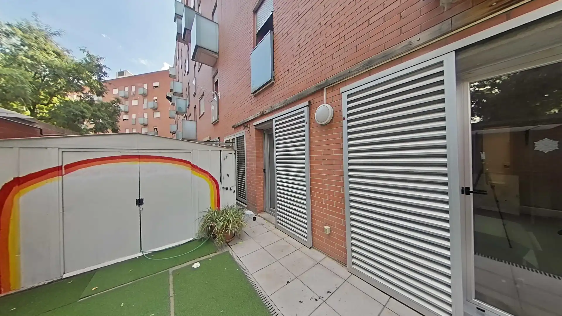 Exterior view of Ground floor for sale in Sabadell  with Air Conditioner, Parquet flooring and Terrace