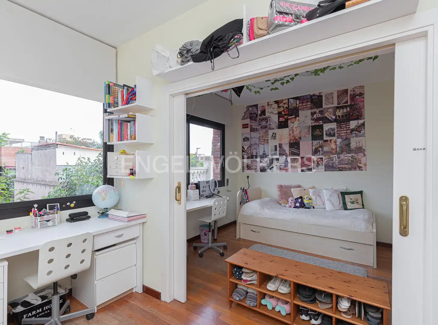 Habitación de Casa adosada de alquiler en Barcelona con Aire acondicionado, Calefacción y Jardín privado