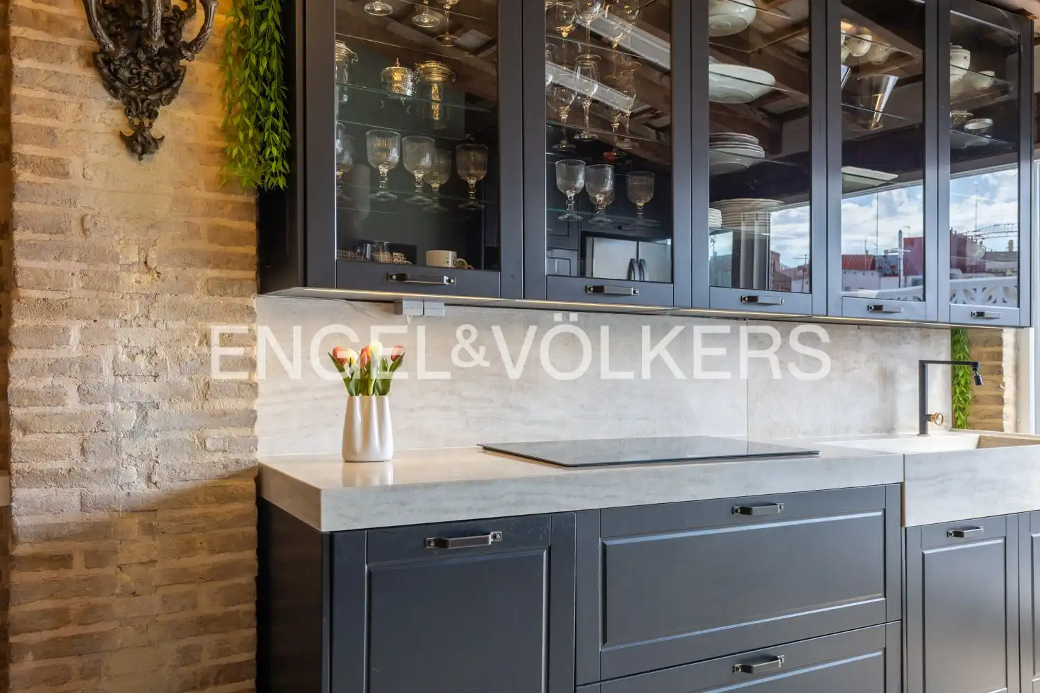 Kitchen of Attic for sale in Valencia  with Air Conditioner, Heating and Parquet flooring