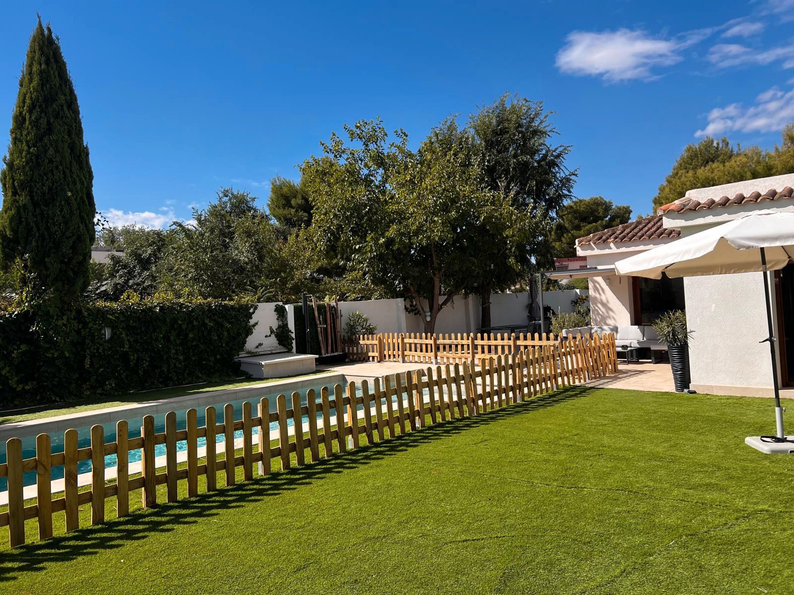 Garden of House or chalet for sale in  Albacete Capital  with Air Conditioner, Heating and Swimming Pool