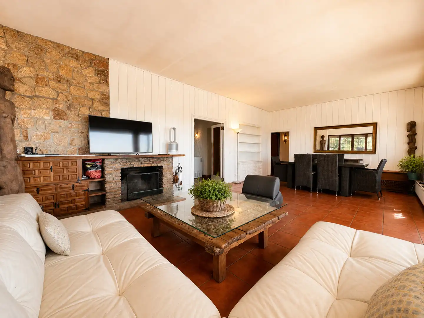 Living room of Houses for sale in Hoyo de Manzanares  with Air Conditioner, Private garden and Swimming Pool
