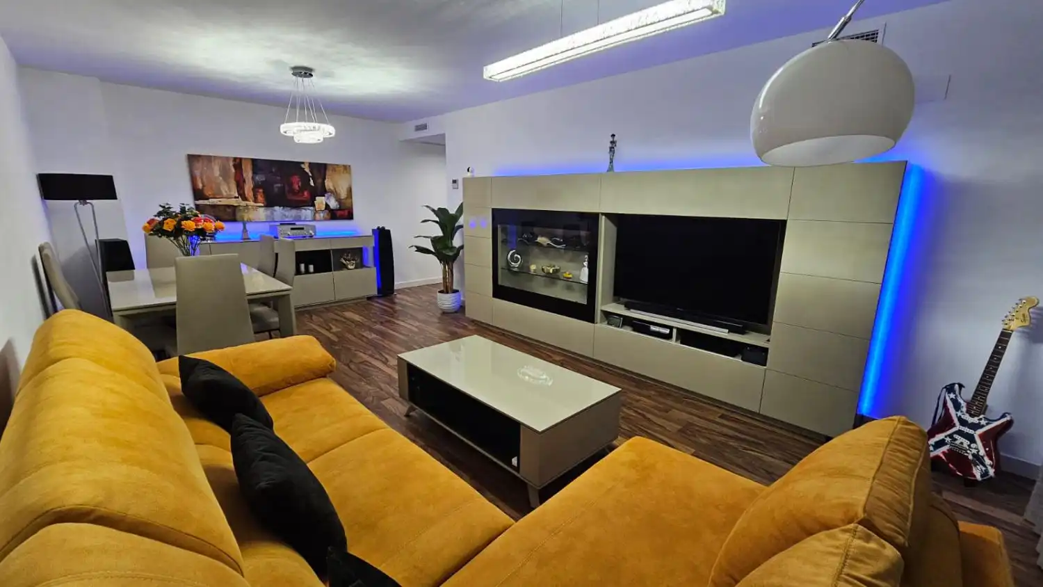 Living room of Apartments for rent in Torrent  with Air Conditioner, Heating and Parquet flooring