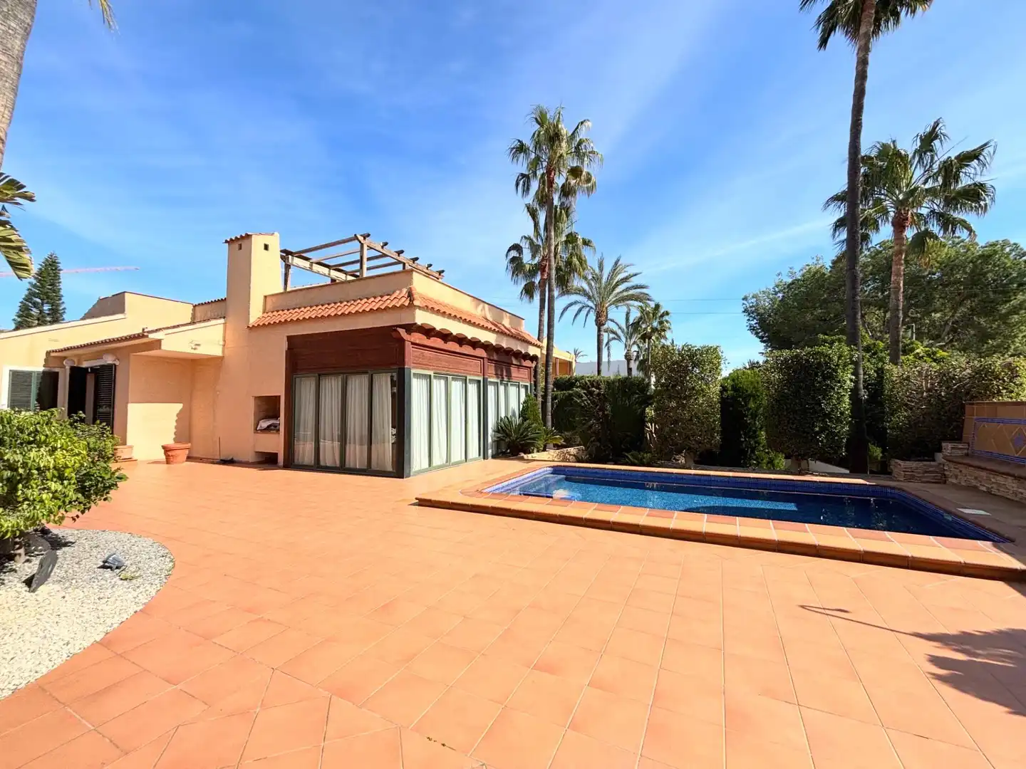 Garten von Haus oder Chalet zum Verkauf in Benidorm mit Klimaanlage, Terrasse und Schwimmbad