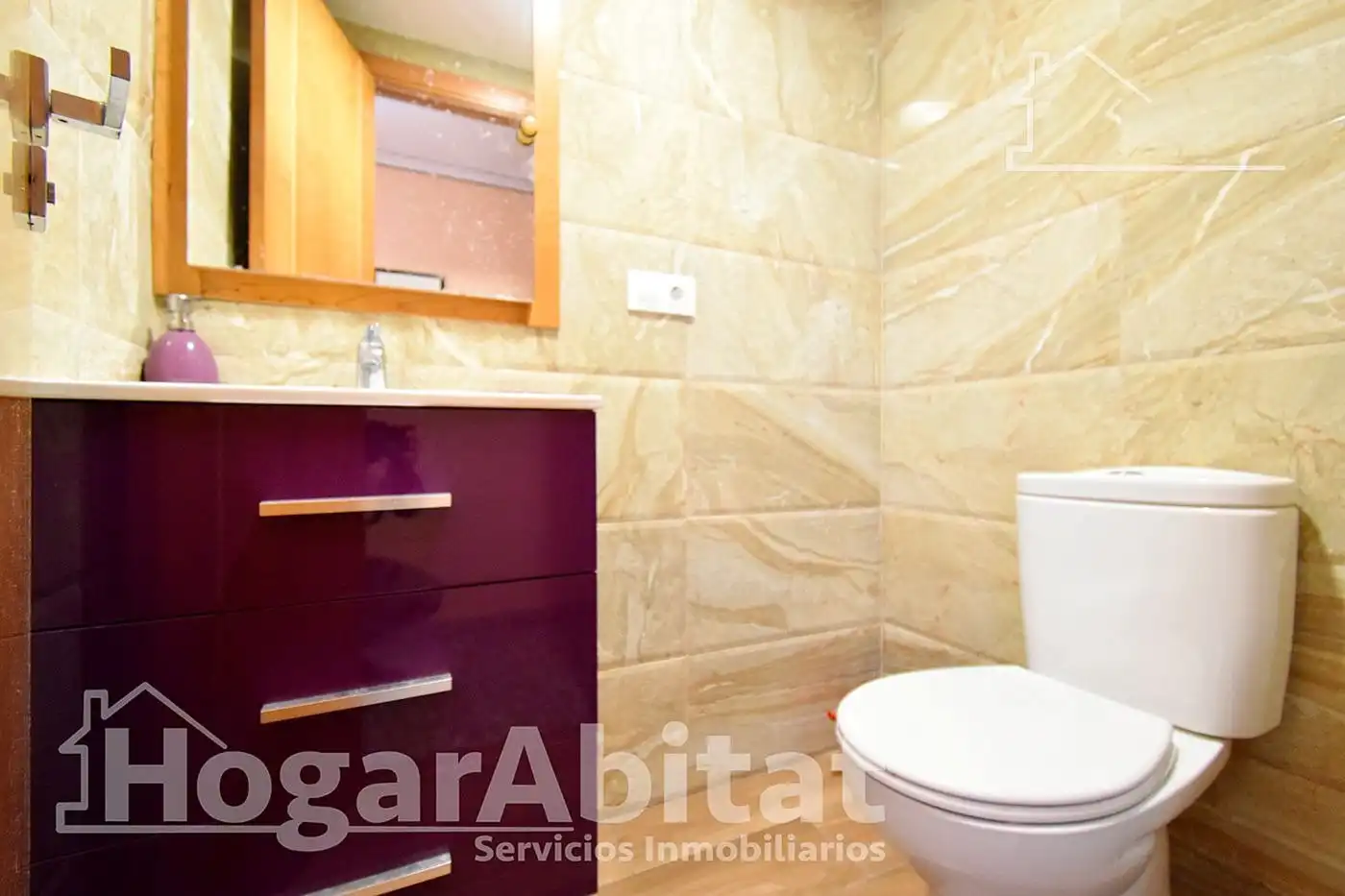 Badezimmer von Wohnung zum Verkauf in Oliva mit Klimaanlage, Heizung und Terrasse