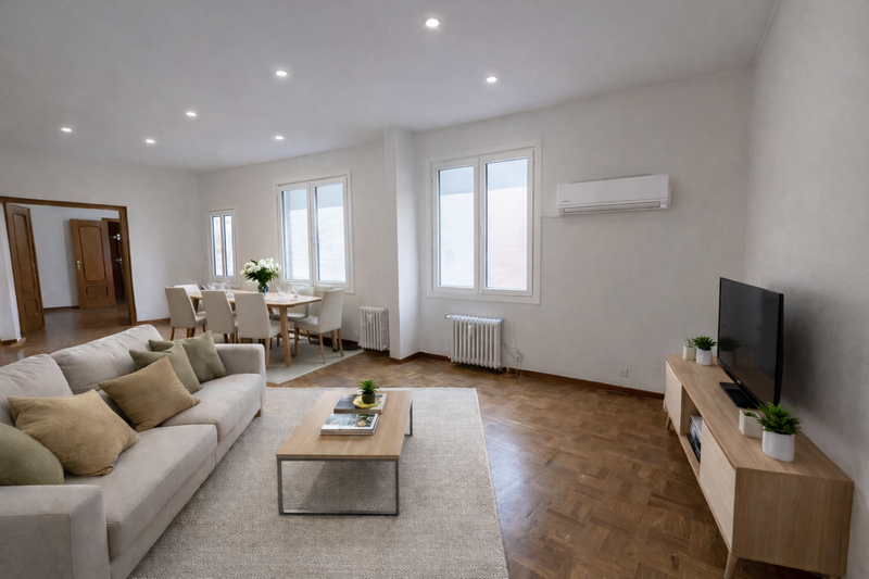 Sala d'estar de Pis en venda en  Madrid Capital amb Aire condicionat i Calefacció