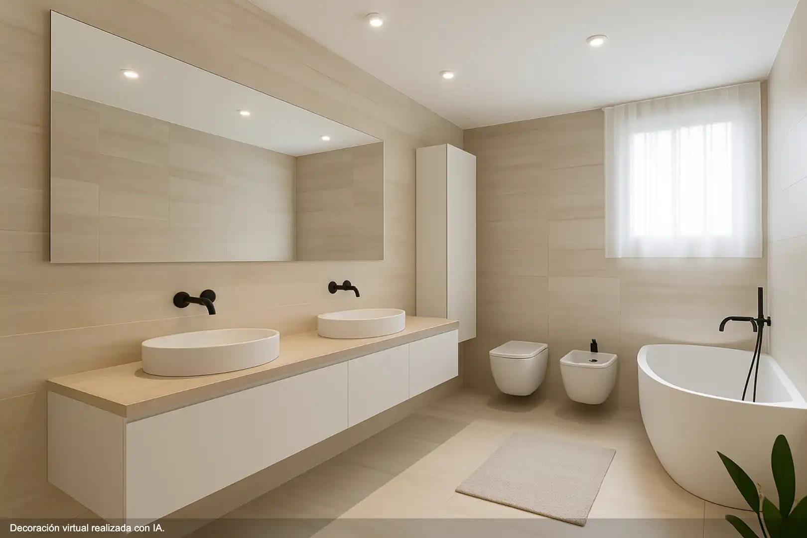 Badezimmer von Maisonette zum Verkauf in Sitges mit Klimaanlage, Heizung und Terrasse