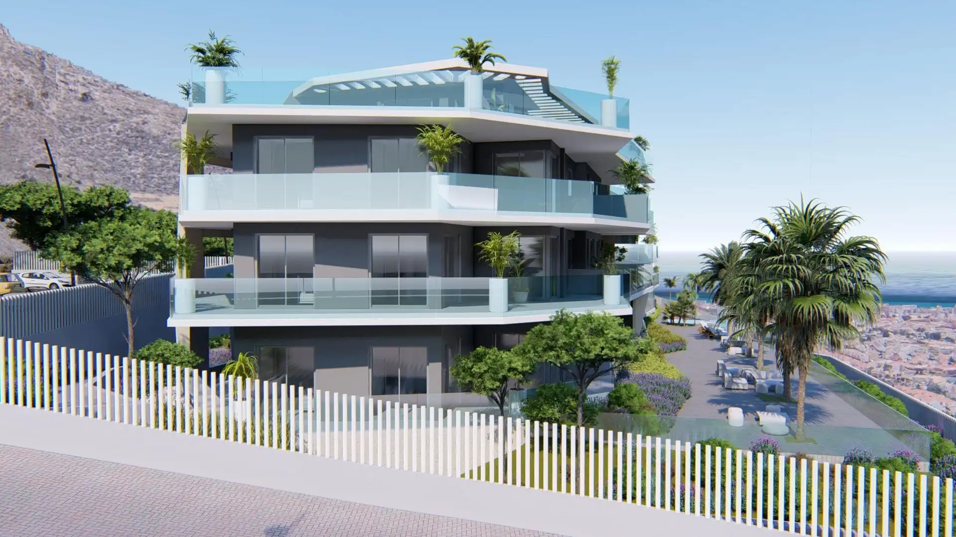 Vista exterior de Ático en venta en Benalmádena con Aire acondicionado, Terraza y Piscina comunitaria
