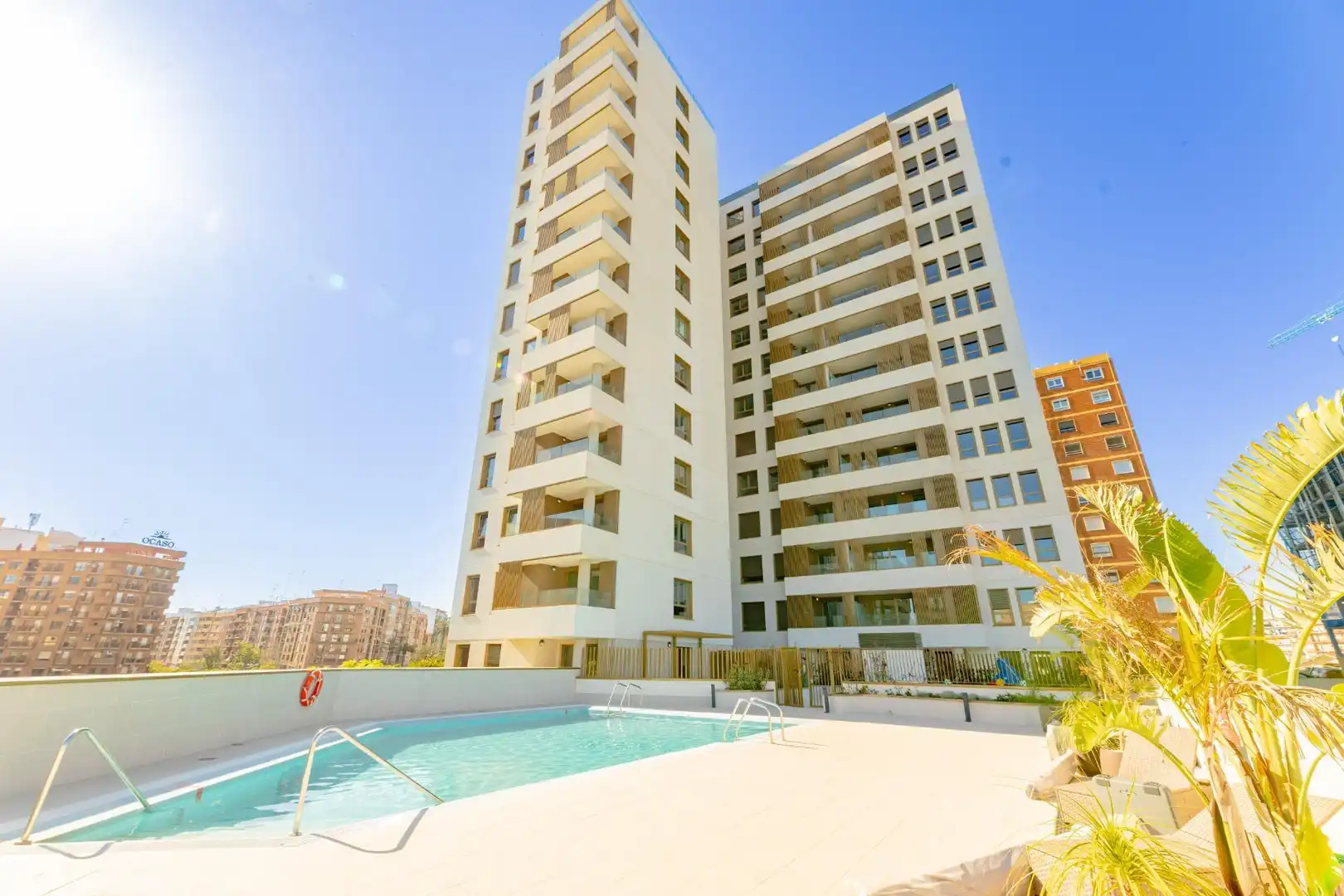 Exterior view of Flat for rent in Valencia  with Air Conditioner, Heating and Private garden