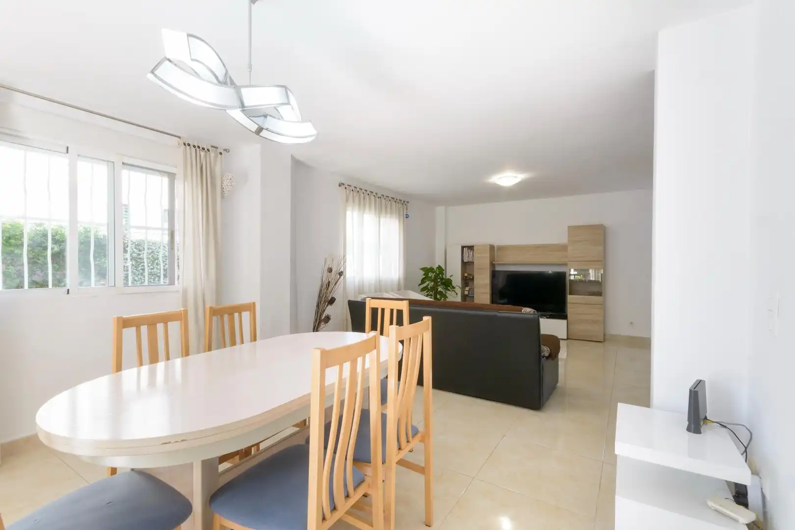 Esszimmer von Maisonette zum Verkauf in Gandia mit Klimaanlage, Heizung und Privatgarten