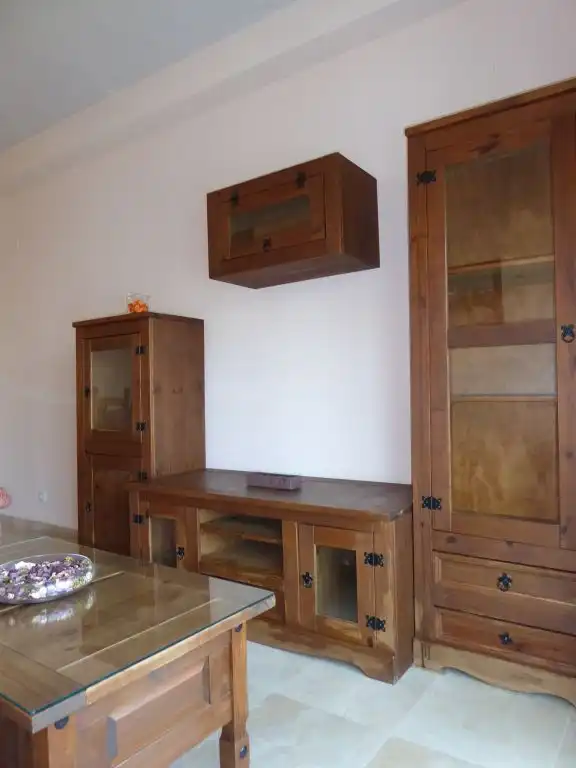 Living room of Flat for sale in Jerez de la Frontera  with Air Conditioner, Parquet flooring and Furnished