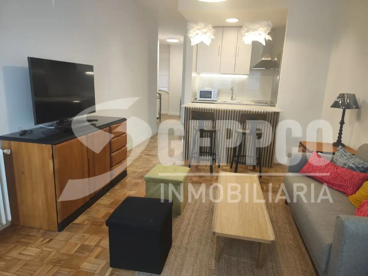 Wohnzimmer von Wohnung zur Miete in Madrid mit Klimaanlage, Heizung und Möbliert