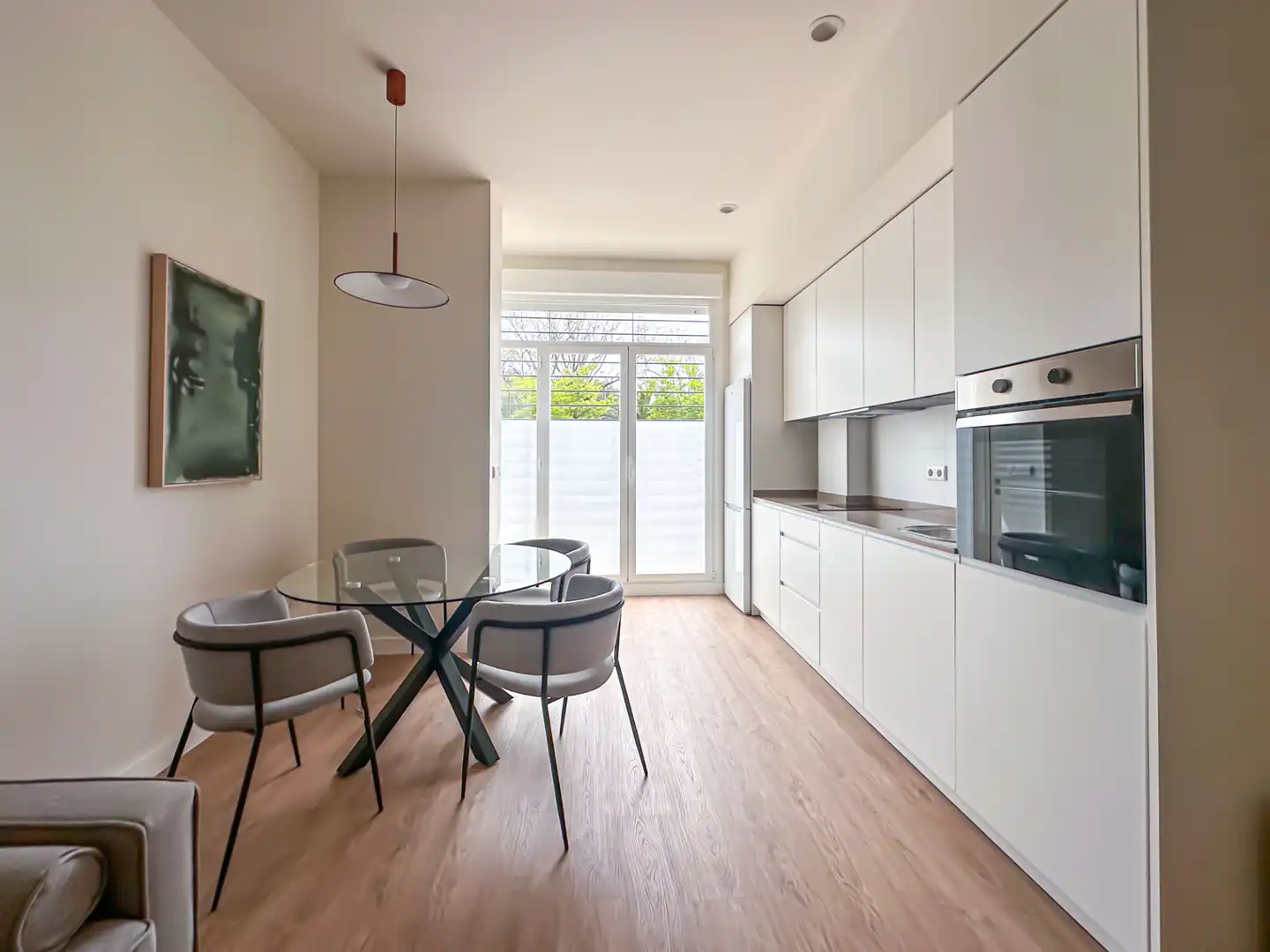 Kitchen of Flat for sale in Sevilla  with Air Conditioner, Furnished and Oven