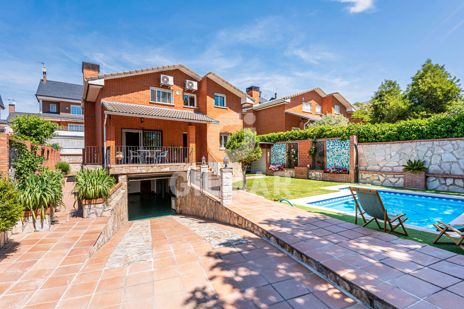 Garden of House or chalet for sale in Moraleja de Enmedio  with Air Conditioner, Heating and Private garden