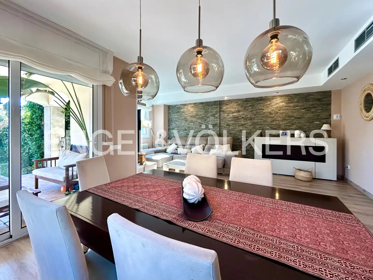 Dining room of Detached homes for sale in Mont-roig del Camp  with Air Conditioner, Heating and Private garden