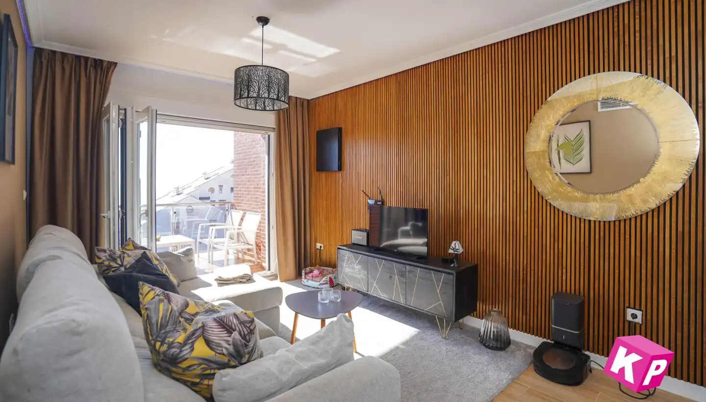 Wohnzimmer von Wohnung zum Verkauf in Santa Pola mit Klimaanlage, Heizung und Terrasse