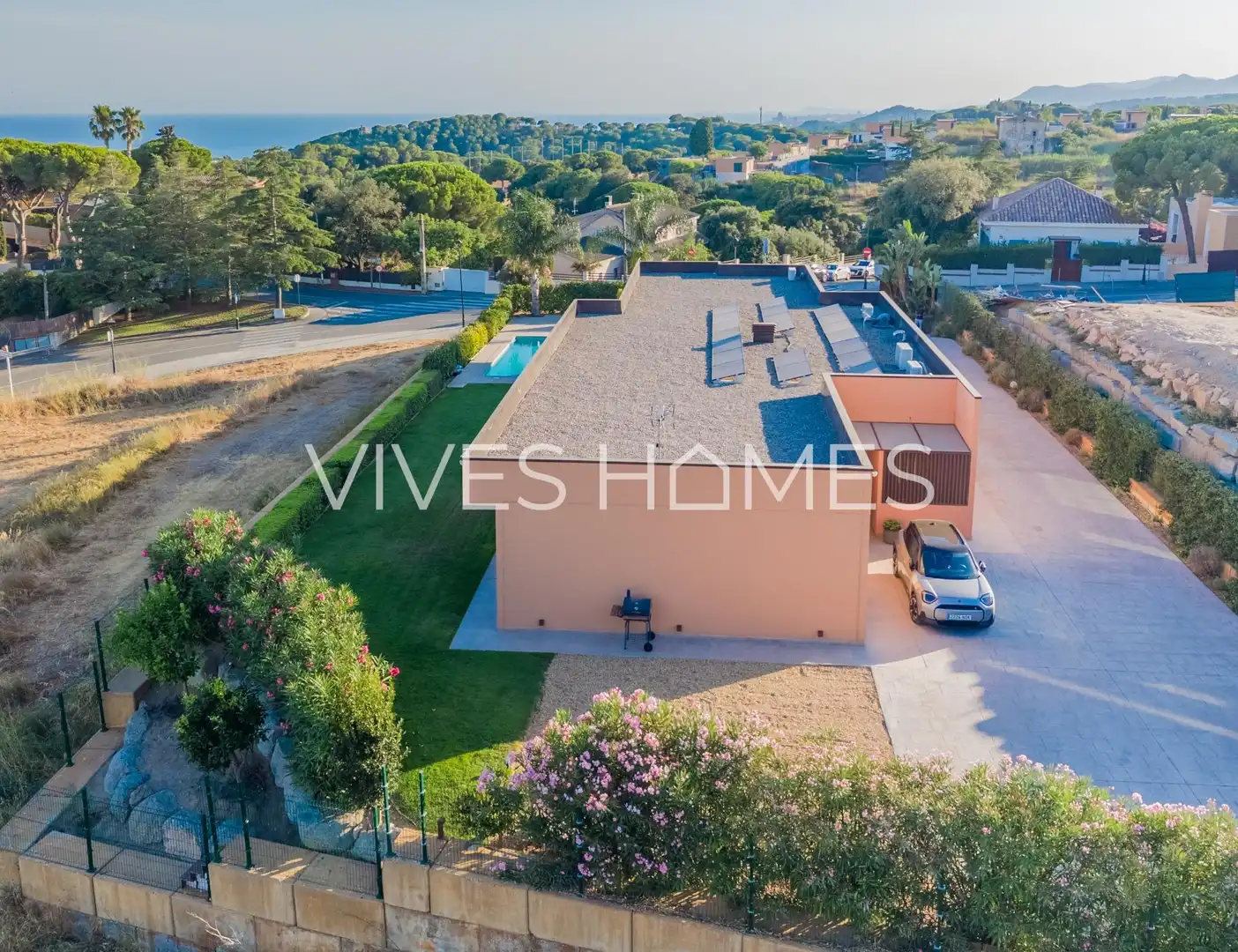 Vista exterior de Casa o chalet en venta en Sant Vicenç de Montalt con Aire acondicionado, Calefacción y Jardín privado