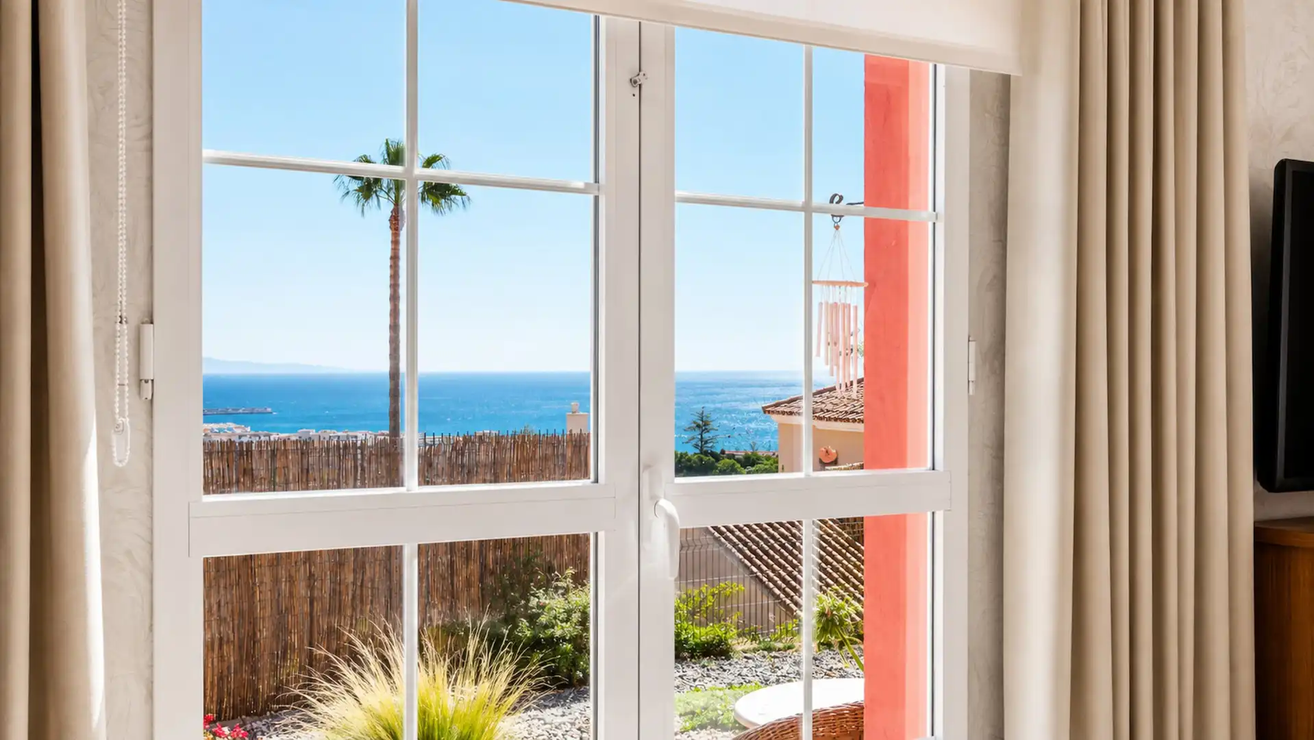 Schlafzimmer von Maisonette zum Verkauf in Manilva mit Privatgarten, Terrasse und Schwimmbad