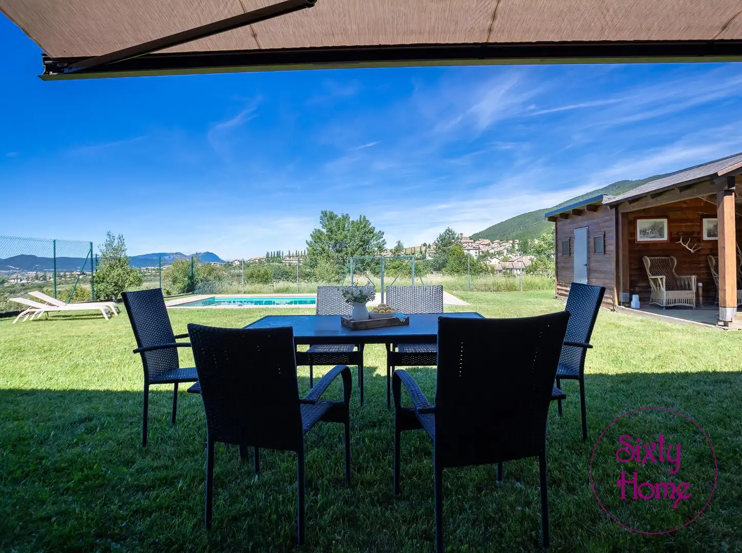 Terraza de Casa o chalet en venta en Jaca con Calefacción, Jardín privado y Parquet