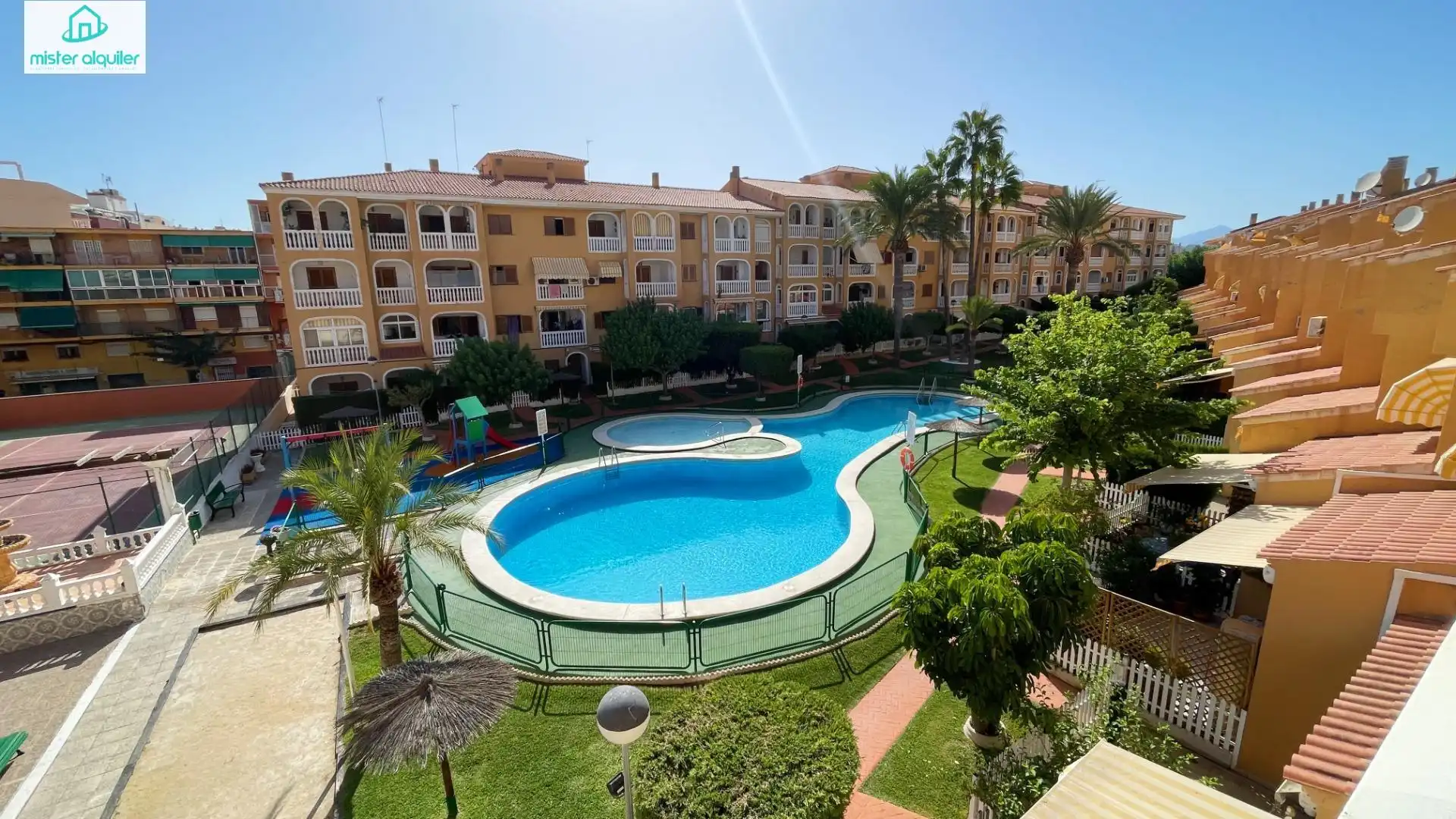 Schwimmbecken von Wohnungen zur Miete in El Campello mit Klimaanlage, Heizung und Terrasse