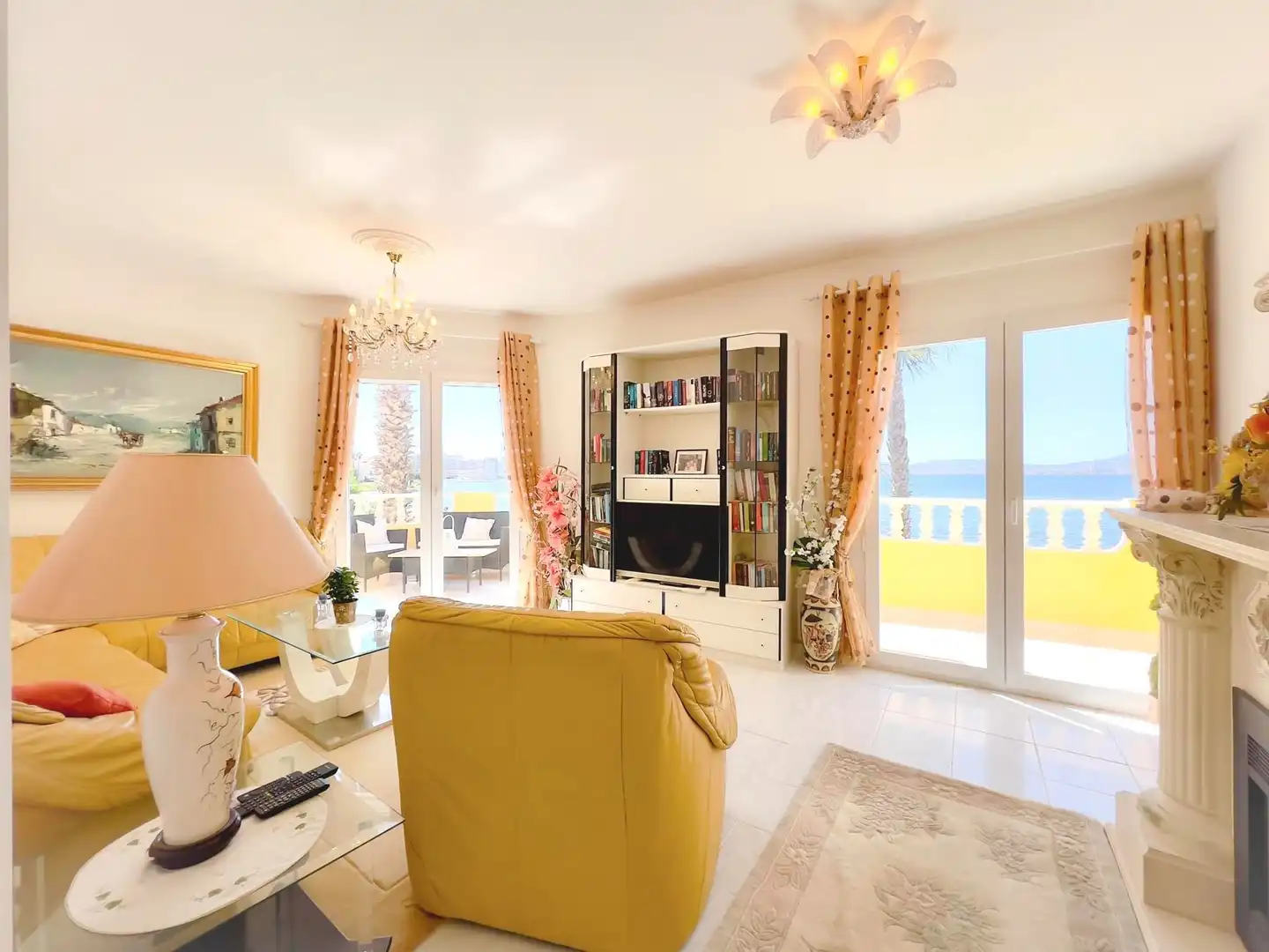 Wohnzimmer von Haus oder Chalet zum Verkauf in La Manga del Mar Menor mit Klimaanlage, Heizung und Privatgarten
