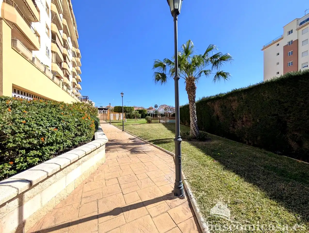 Vista exterior de Planta baja en venta en Algarrobo con Jardín privado, Terraza y Amueblado