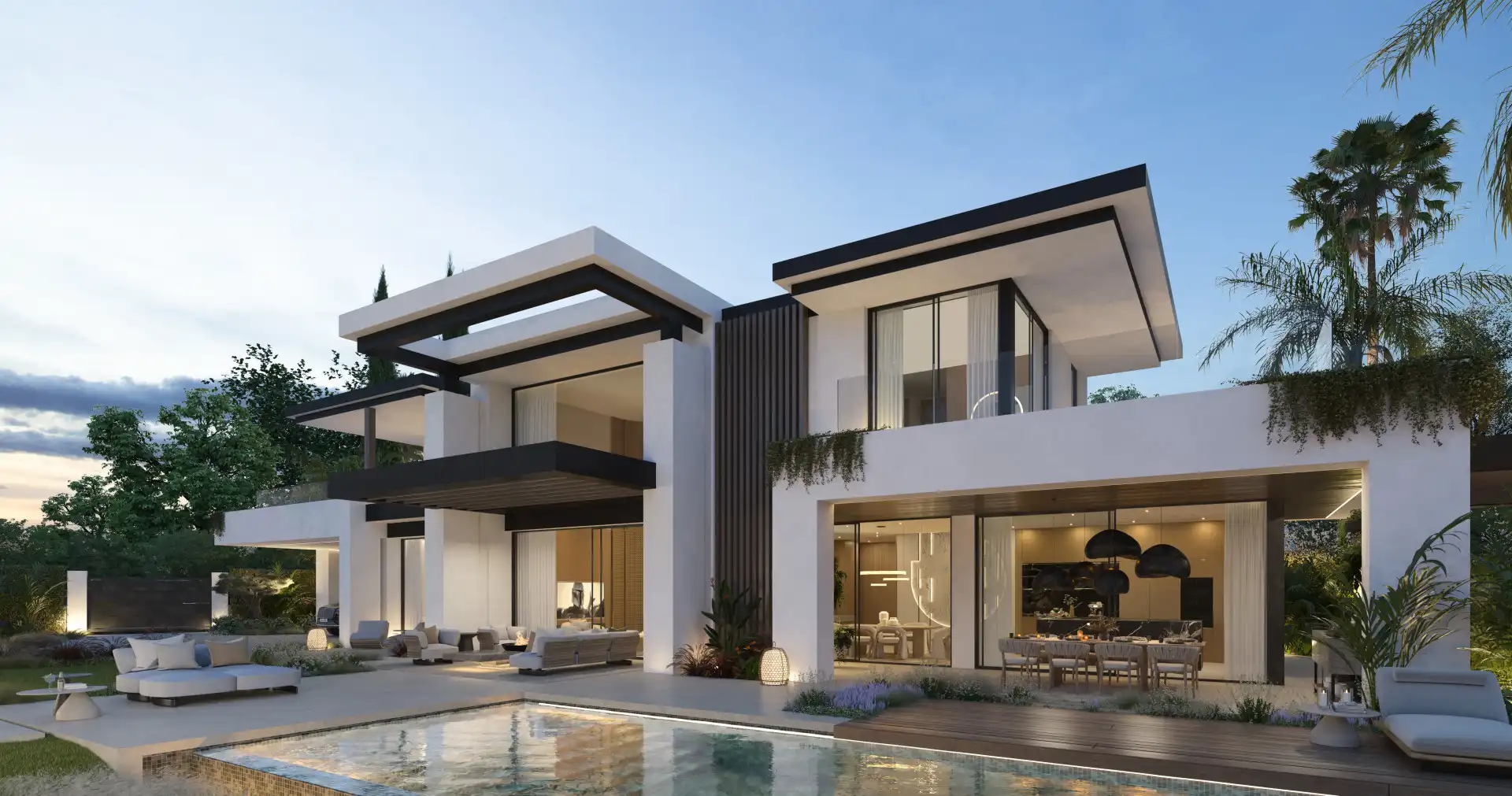 Vista exterior de Casa o xalet en venda en Marbella amb Aire condicionat, Calefacció i Jardí privat