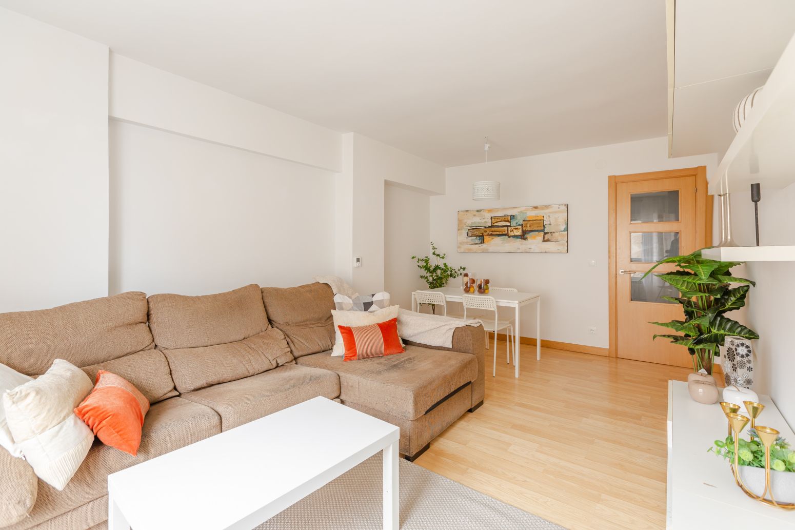 Wohnzimmer von Wohnung zum verkauf in Zizur Mayor / Zizur Nagusia mit Heizung und Parkett