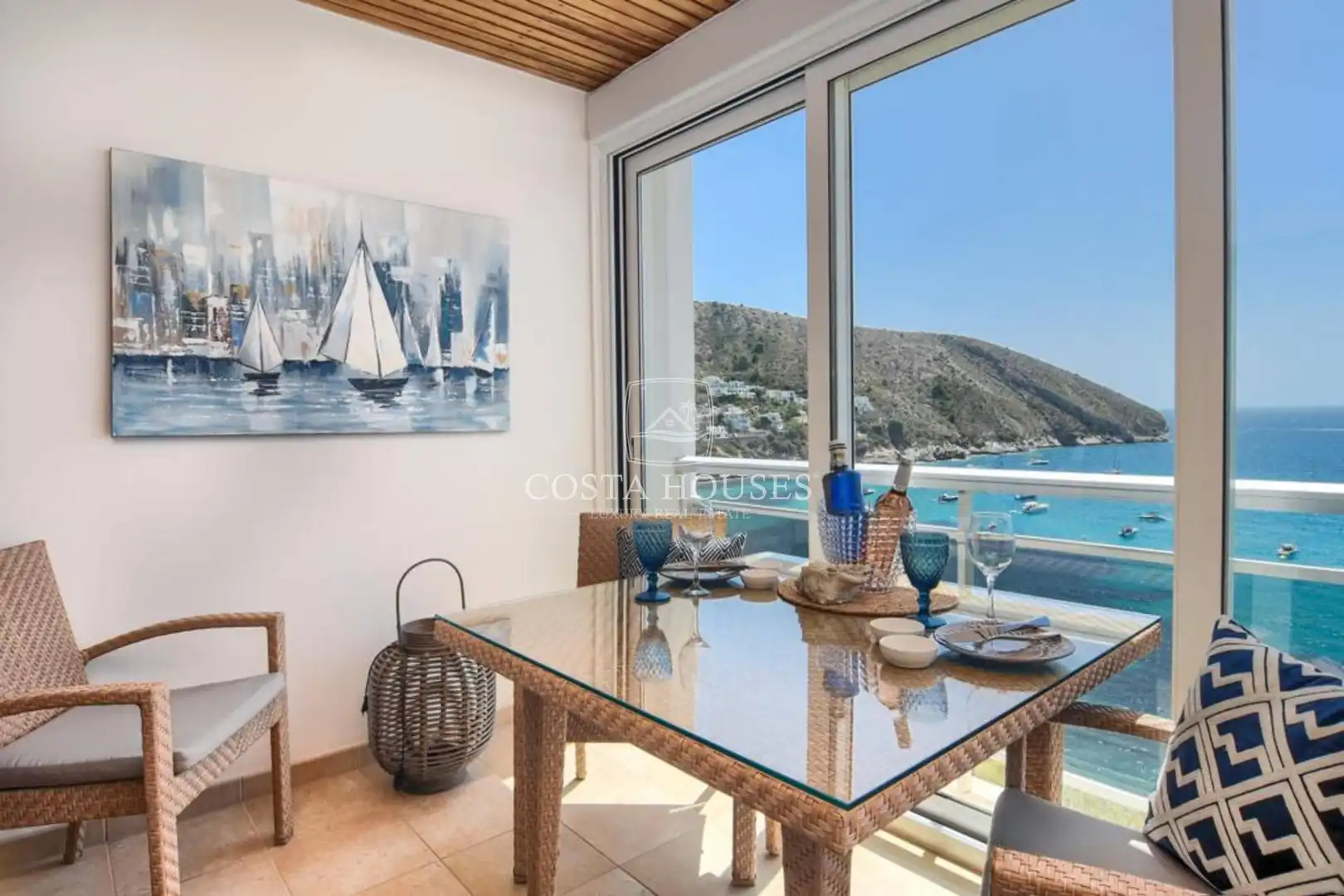 Comedor de Ático en venta en Moraira con Aire acondicionado, Jardín privado y Terraza