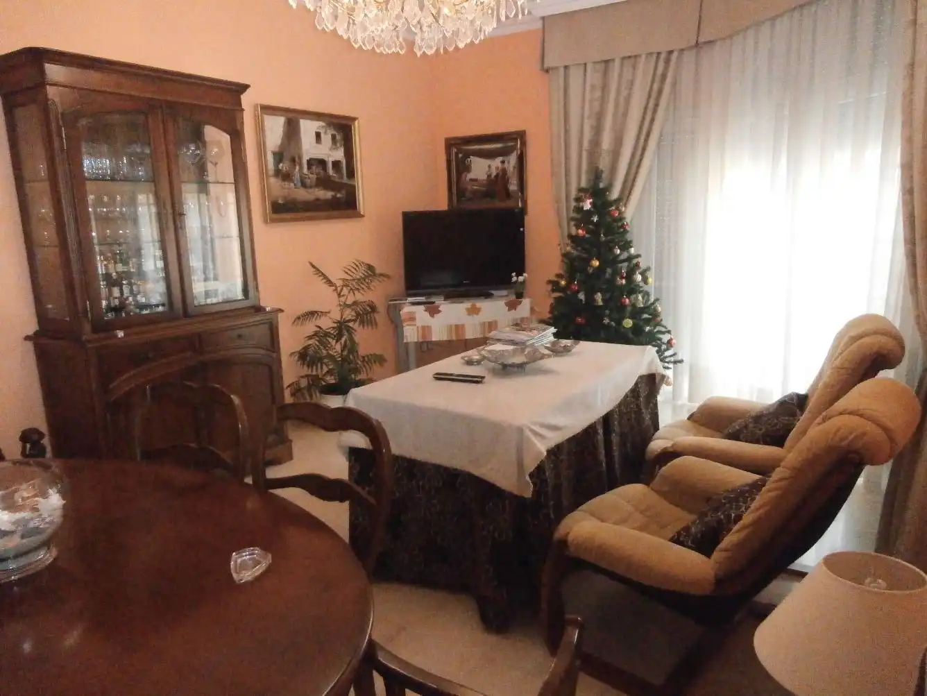 Wohnzimmer von Haus oder Chalet zum Verkauf in Mérida mit Klimaanlage, Heizung und Terrasse