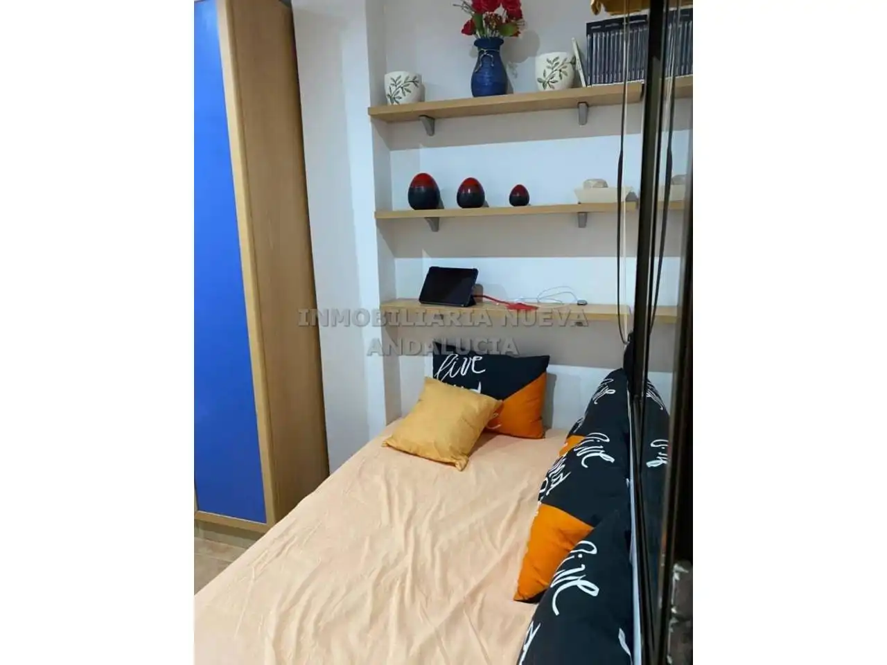 Schlafzimmer von Wohnung zur Miete in Almería mit Klimaanlage und Möbliert