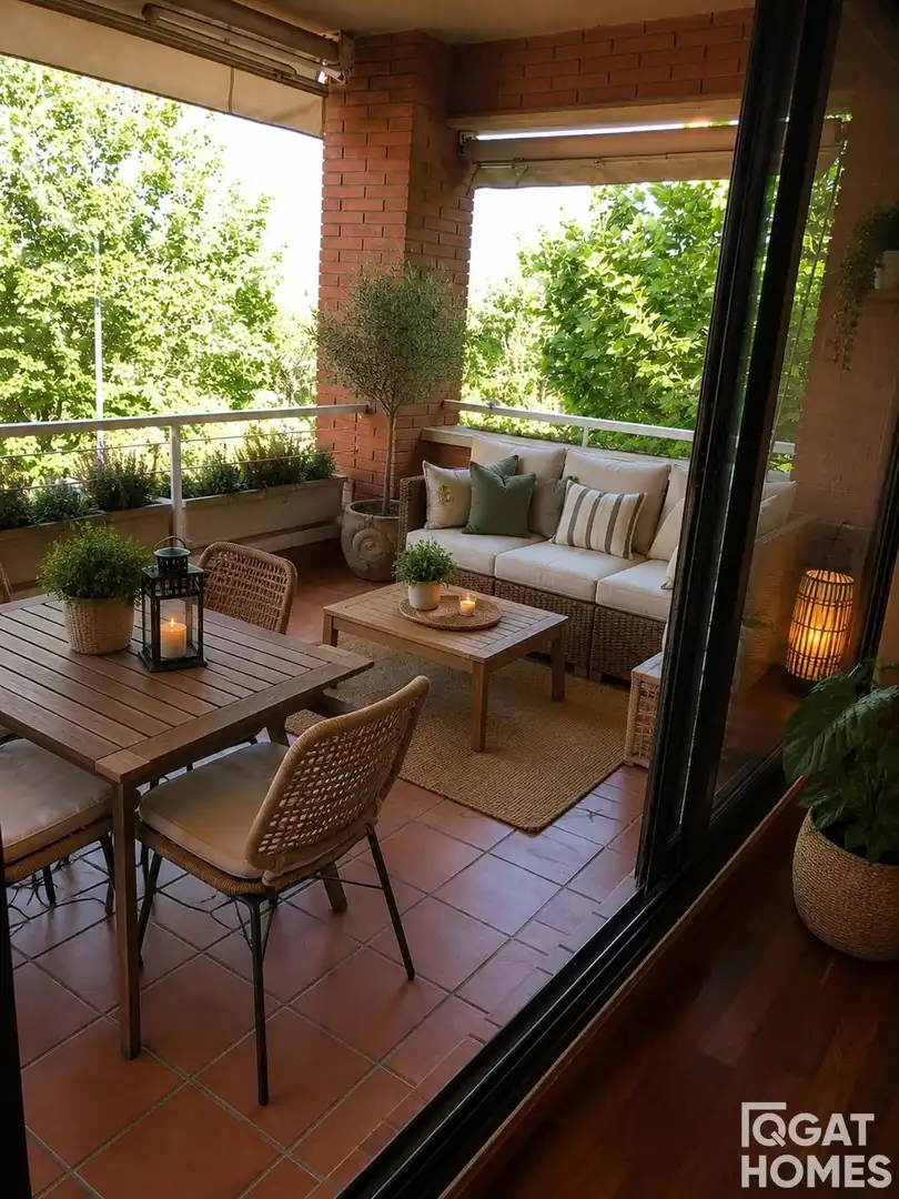 Terraza de Piso de alquiler en Sant Cugat del Vallès con Aire acondicionado, Calefacción y Terraza