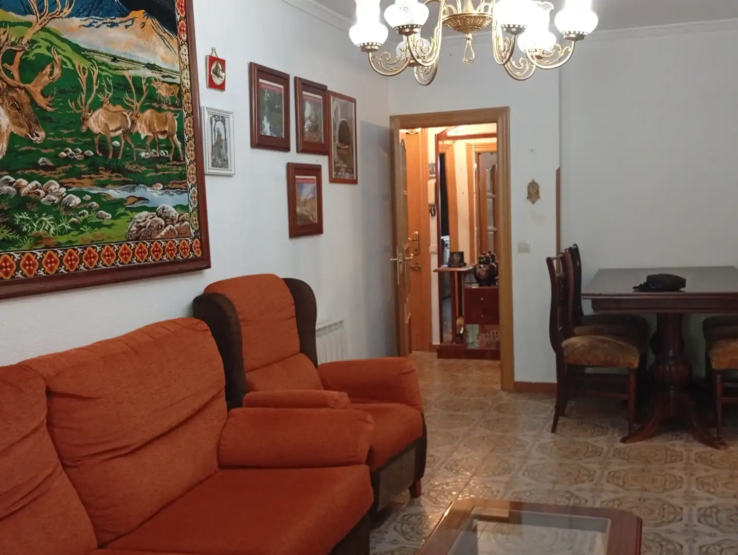 Wohnzimmer von Wohnung zum Verkauf in Ciudad Real mit Klimaanlage, Terrasse und Möbliert