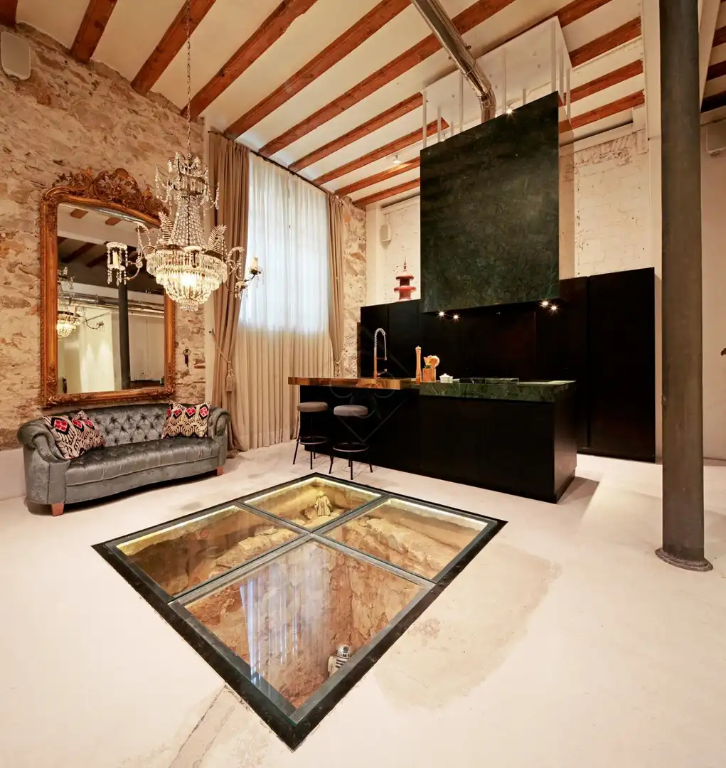 Sala d'estar de Loft en venda en Barcelona amb Aire condicionat i Calefacció