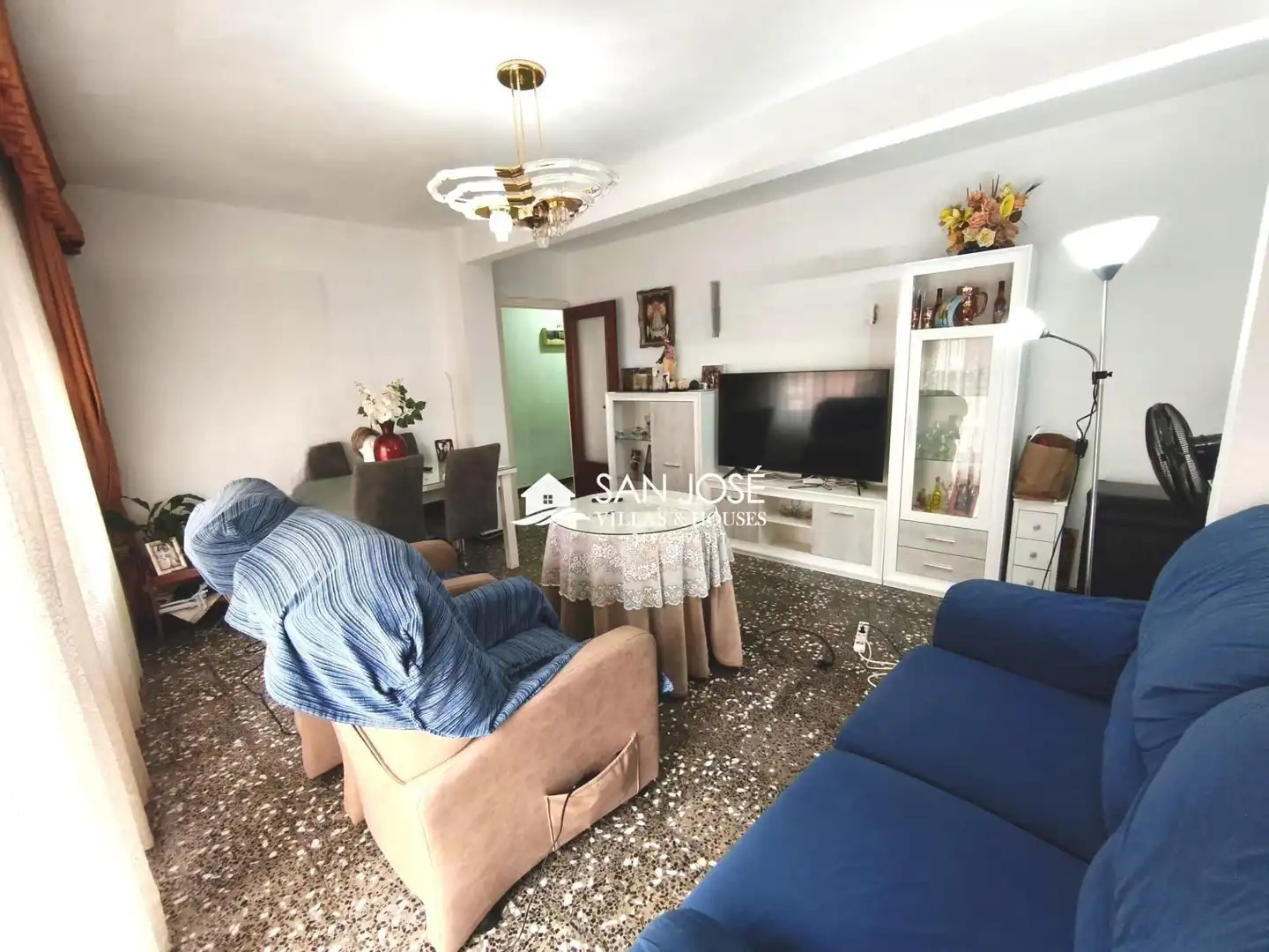 Wohnzimmer von Wohnung zum Verkauf in Aspe mit Möbliert und Balkon