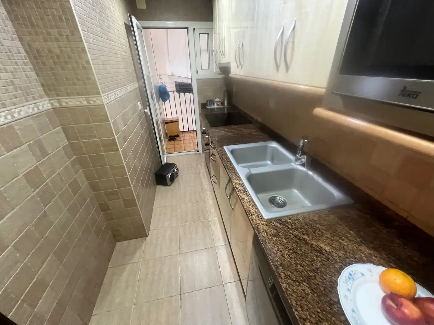 Kitchen of Flat for sale in Badalona  with Balcony