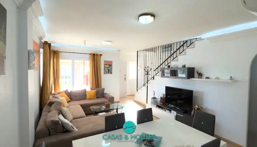 Living room of Detached homes for sale in La Manga del Mar Menor  with Air Conditioner, Heating and Private garden