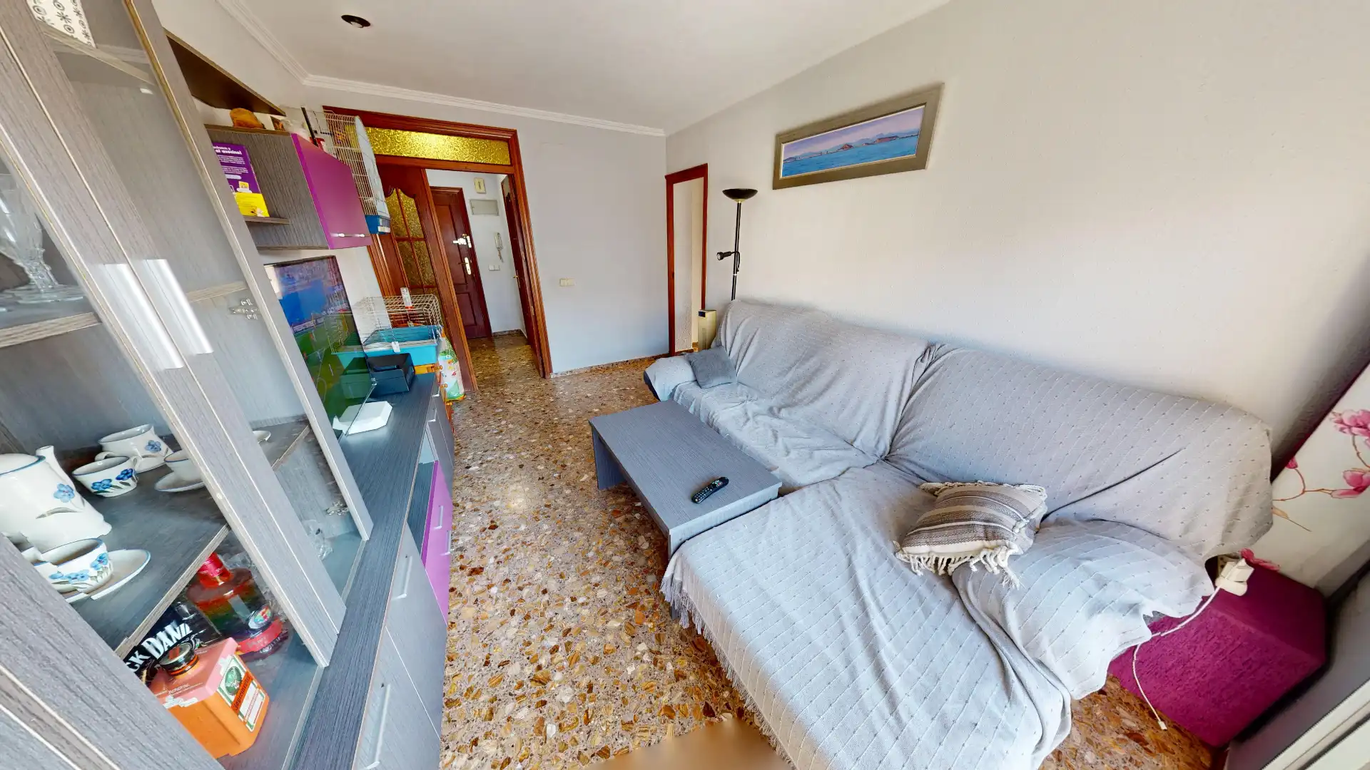 Sala d'estar de Pis en venda en Alicante / Alacant amb Aire condicionat, Moblat i Balcó