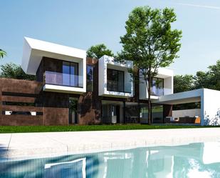 Exterior view of House or chalet for sale in Las Rozas de Madrid  with Air Conditioner, Heating and Private garden