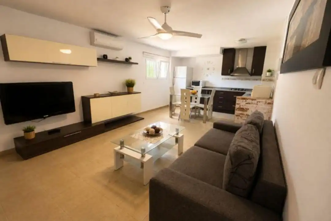 Living room of Houses for sale in Calpe / Calp  with Air Conditioner, Heating and Private garden