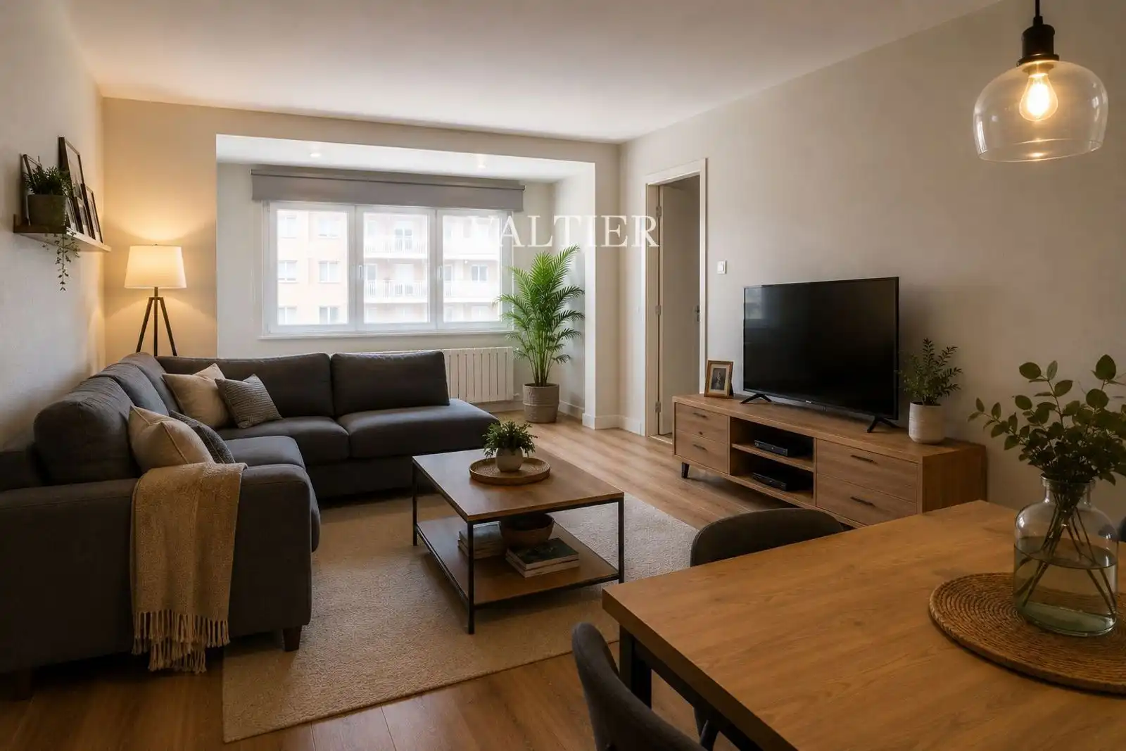 Wohnzimmer von Wohnung zur Miete in Madrid mit Klimaanlage und Möbliert
