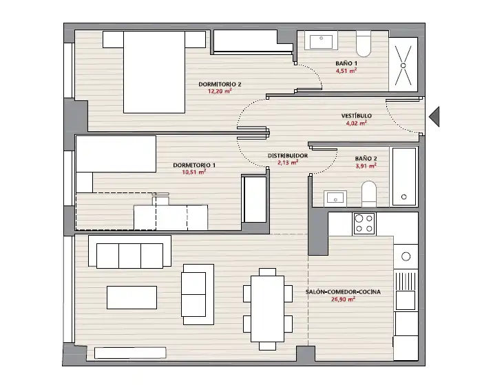 Flat for sale in Sevilla  with Air Conditioner, Storage room and Community pool
