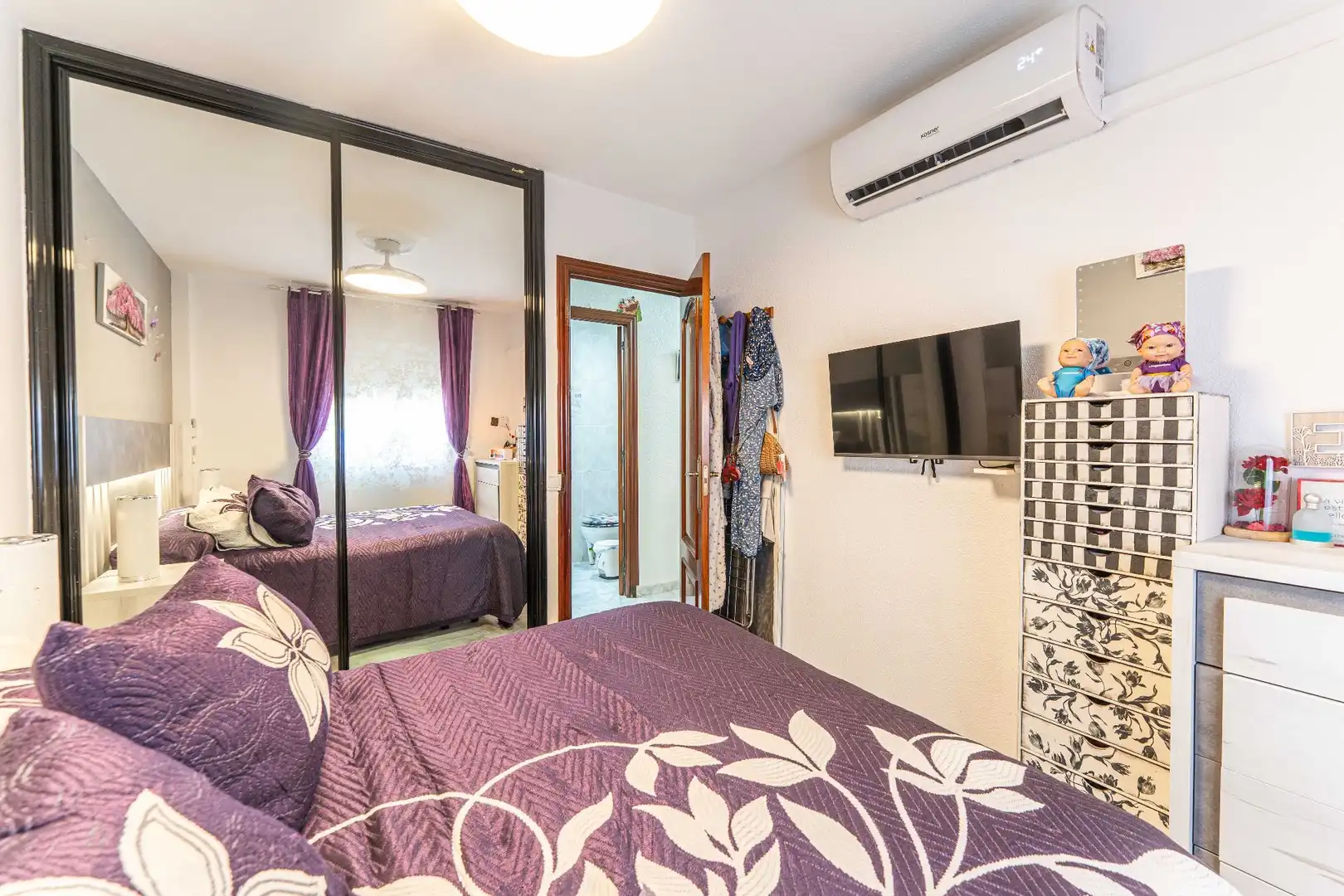 Bedroom of Flat for sale in Móstoles  with Air Conditioner and Heating