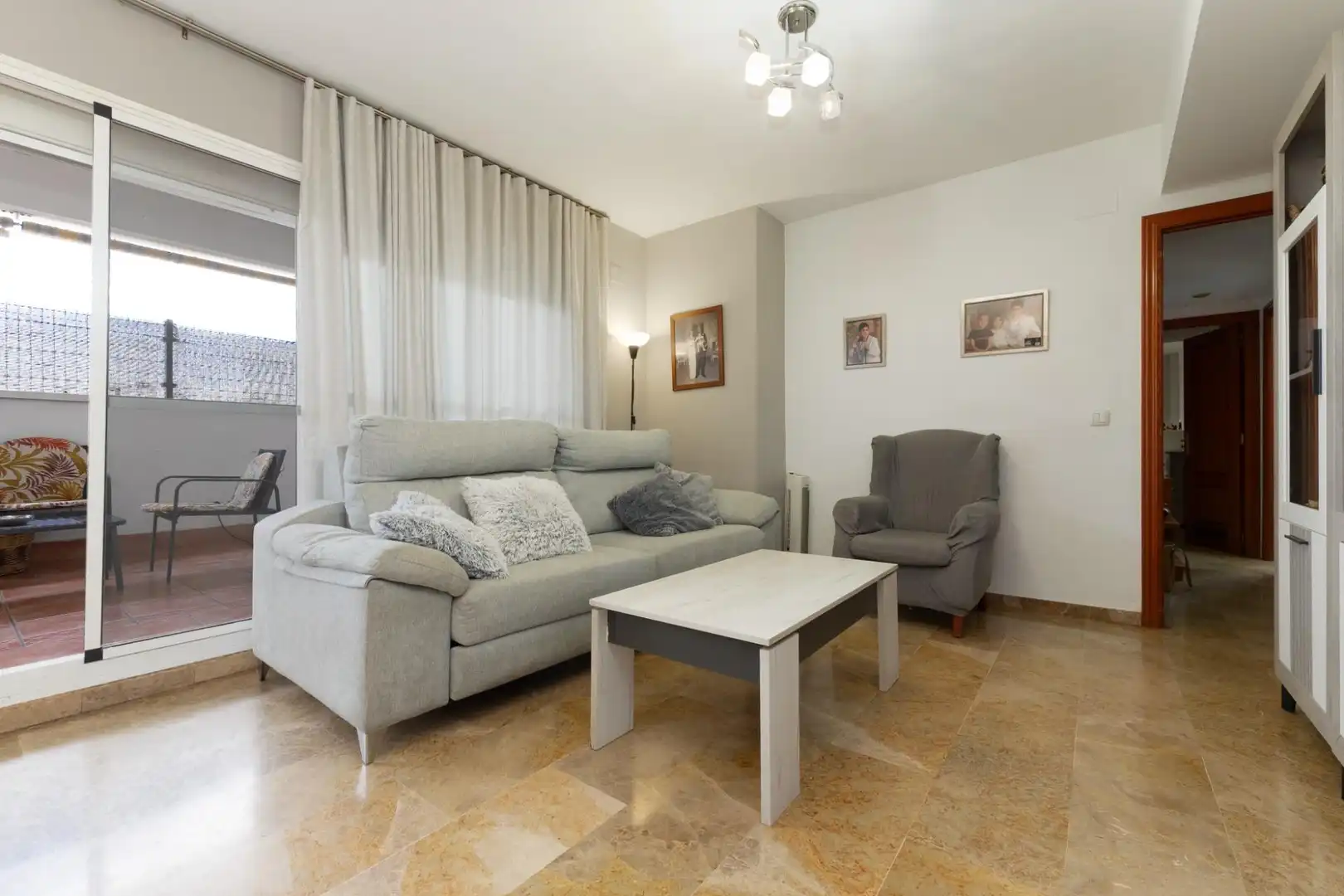 Sala de estar de Ático en venta en Málaga con Terraza