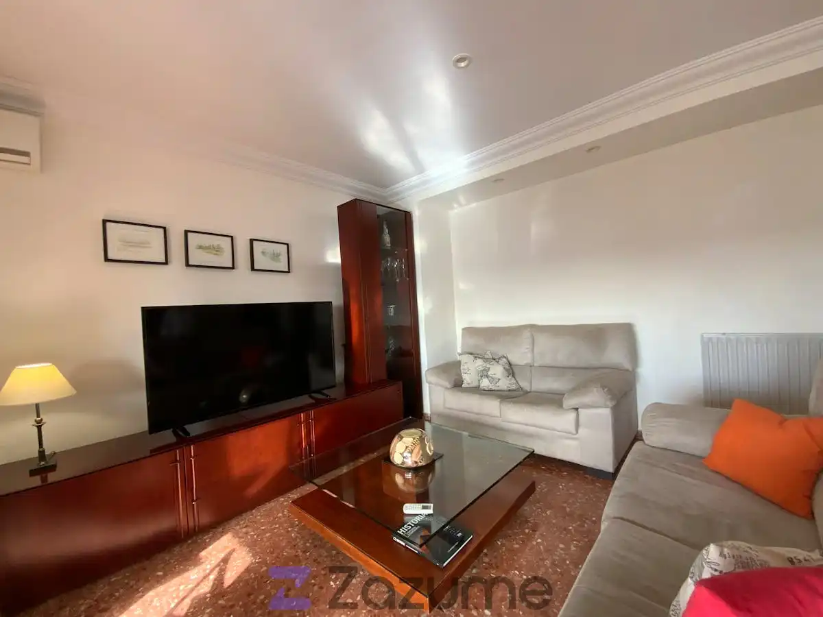 Wohnzimmer von Wohnung zur Miete in Valencia mit Klimaanlage, Heizung und Terrasse