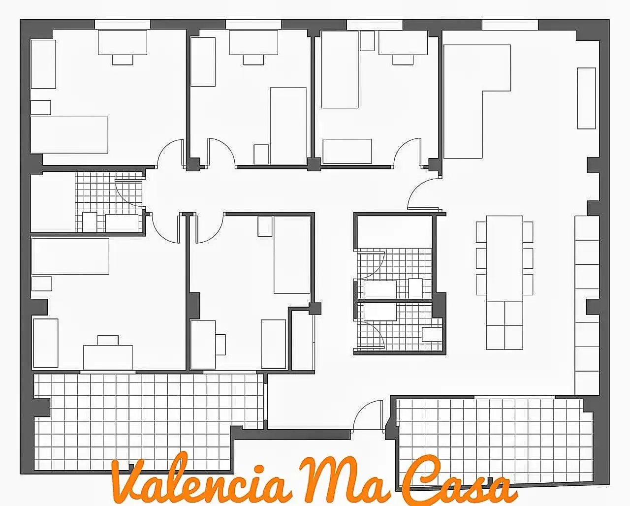 Flat for rent in Valencia  with Furnished