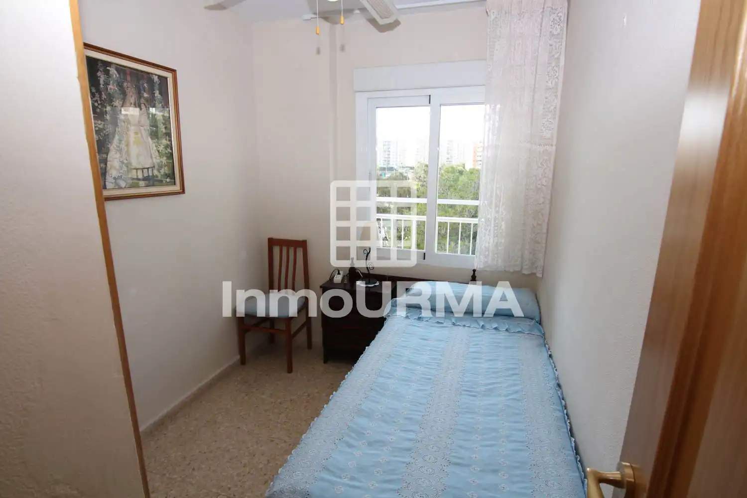 Schlafzimmer von Wohnung zum Verkauf in Alicante / Alacant mit Terrasse, Möbliert und Balkon
